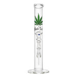 Glass Bong 40cm G52M (Black Leaf)