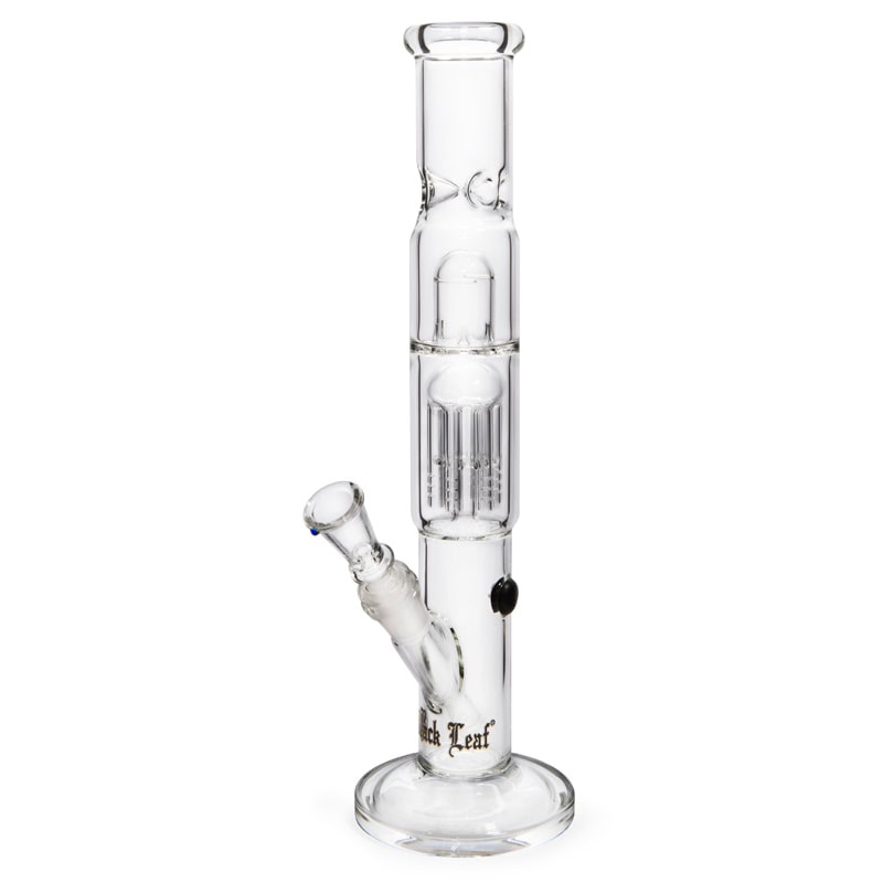 Percolator Icebong 36cm 028 (Black Leaf) Clear