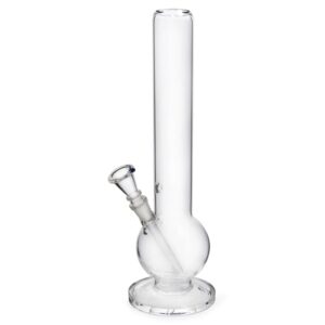 No Logo 40cm Round clear glass bong.