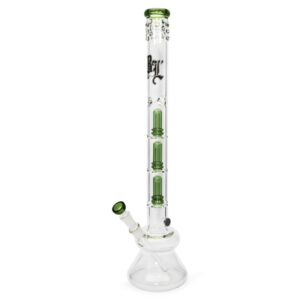Mrs. Bombastic Ice Bong 65cm Green borosilicate bong with ice notches.