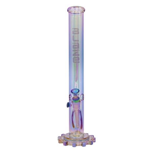 Glass Ice Bong Gear Rainbow Green Lilac SG 19-14 45,5cm (Blaze)