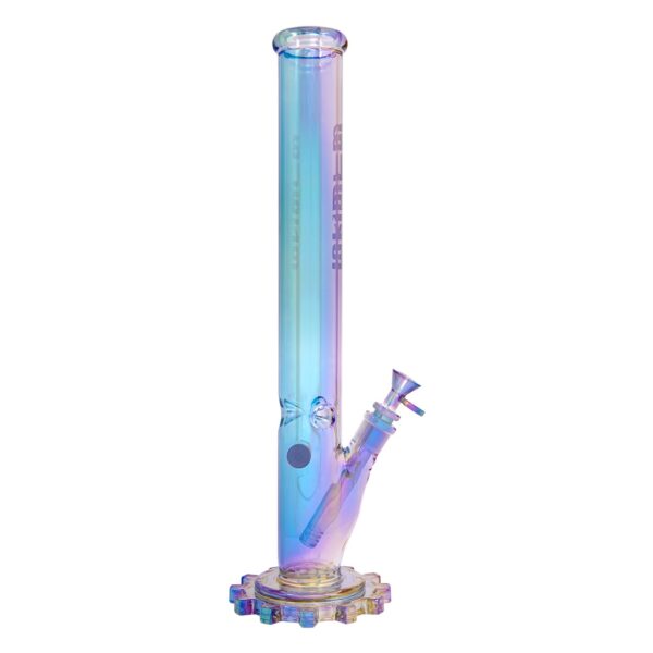 Glass Ice Bong Gear Rainbow Green Lilac SG 19-14 45,5cm (Blaze)