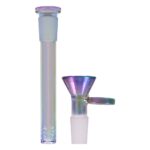 Glass Ice Bong Gear Rainbow Green Lilac SG 19-14 45,5cm (Blaze)