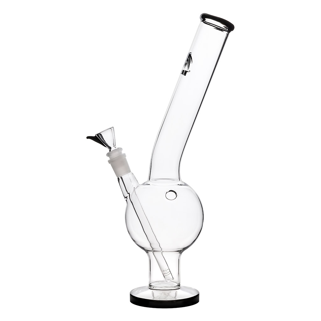 Belly Bong with Diffuser Chillum Black 36cm glass bong with diffuser chillum.