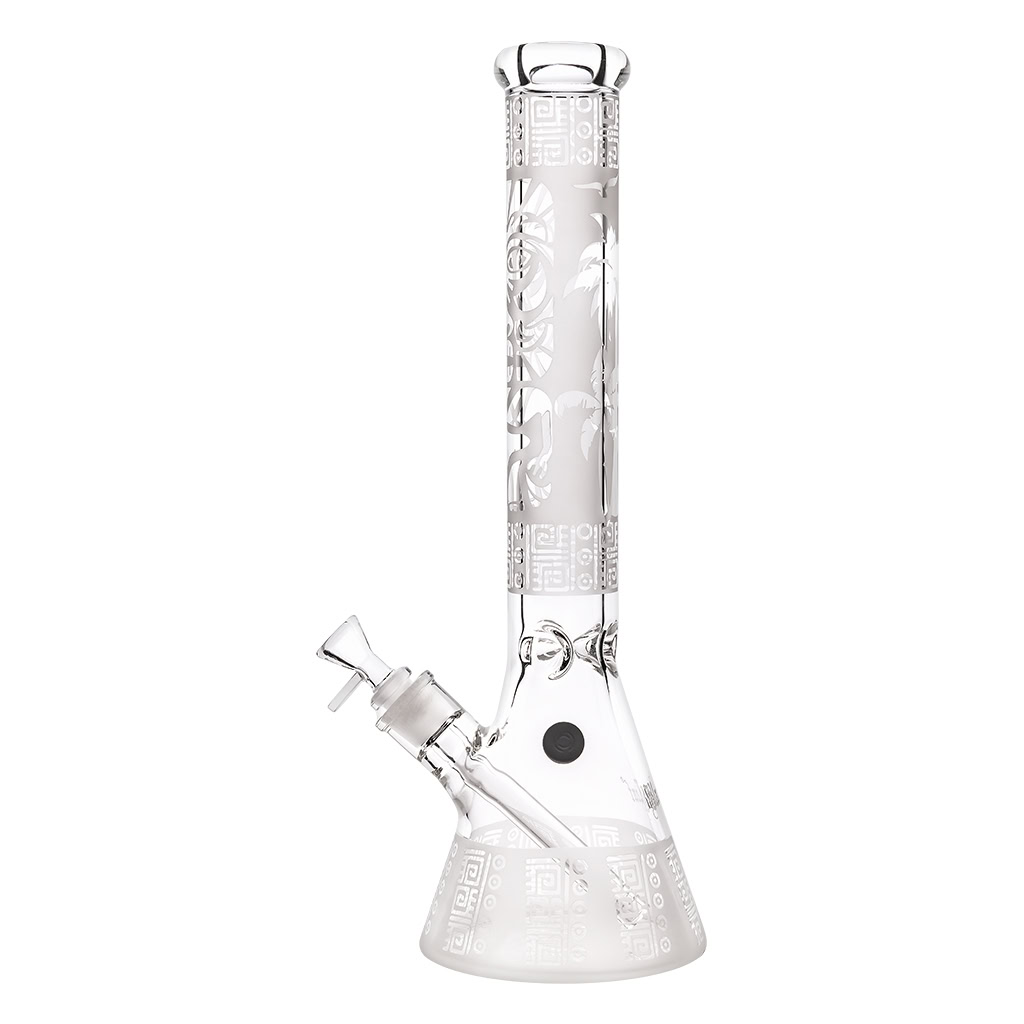 Tiki Beaker Bong Ice 41cm (Black Leaf)