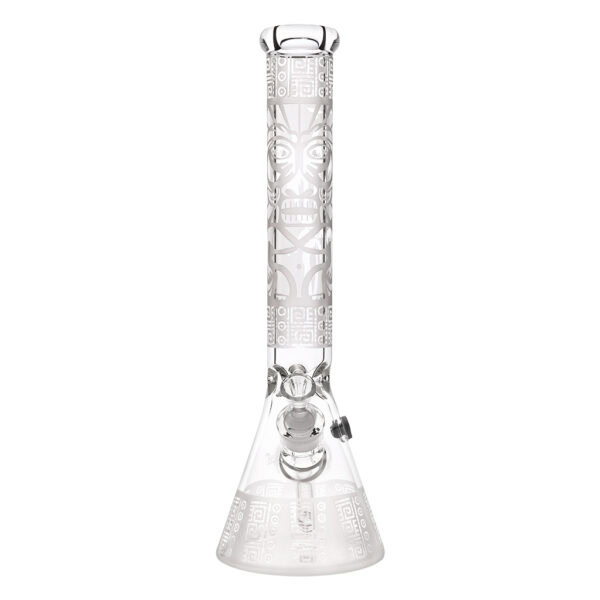 Tiki Beaker Bong Ice 41cm (Black Leaf)