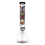 Flask Bong Ronin And Geisha with Accessoires 40cm (Black Leaf)