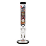 Cylinder Bong Ronin And Geisha with Accessoires 40,5cm (Black Leaf)