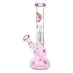 Bitch Bong 4-Arm Percolator 30cm with case (Black Leaf)