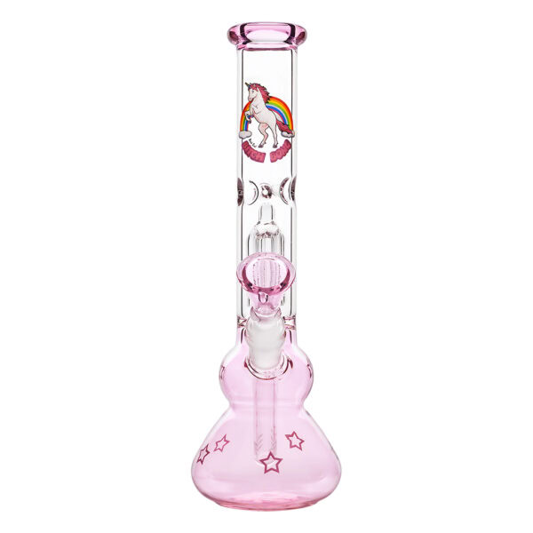 Bitch Bong 4-Arm Percolator 30cm with case (Black Leaf)
