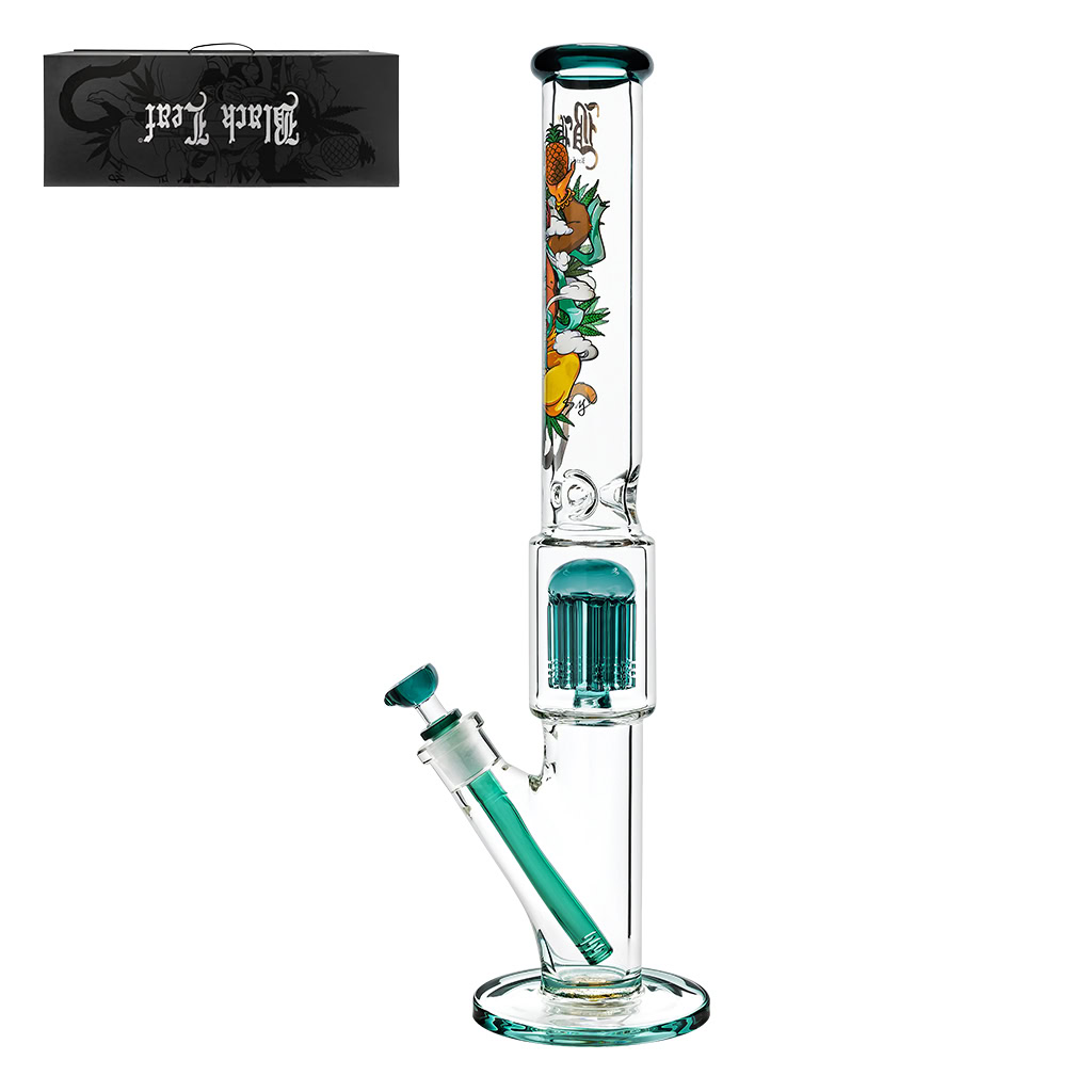 Hanuman Bong 10-Arm Percolator 50cm With Case (Black Leaf)