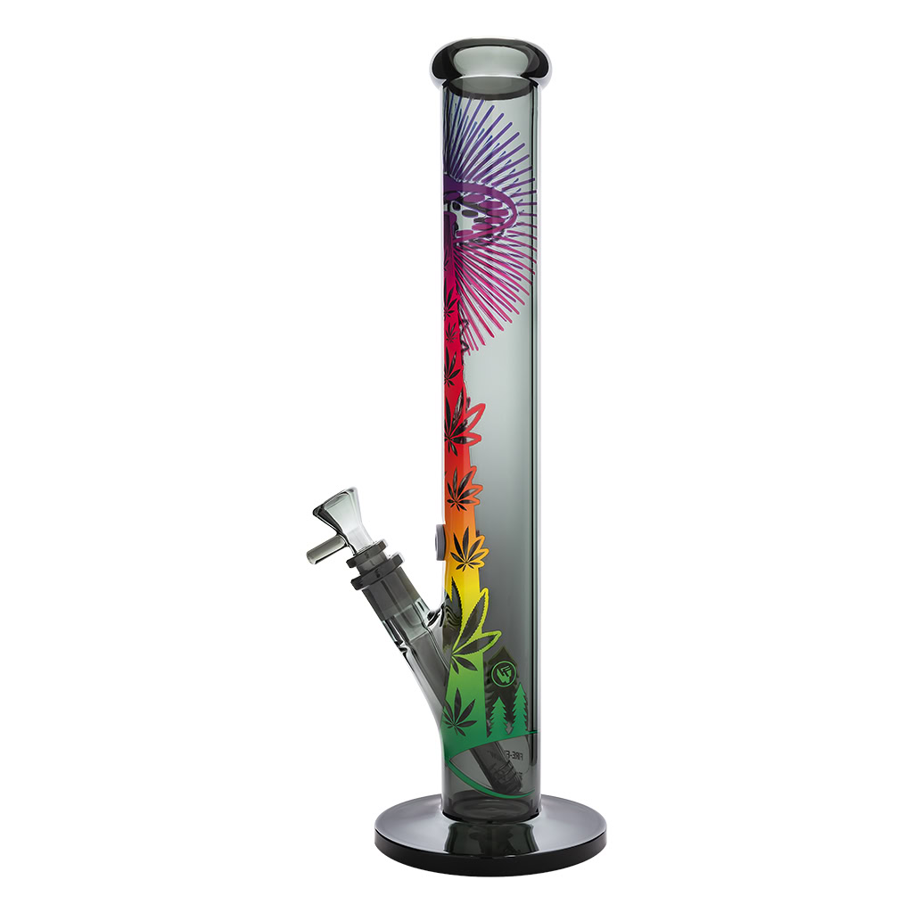 Cylinder Bong Ufo Gradient 40cm (FireFlow X Black Leaf)