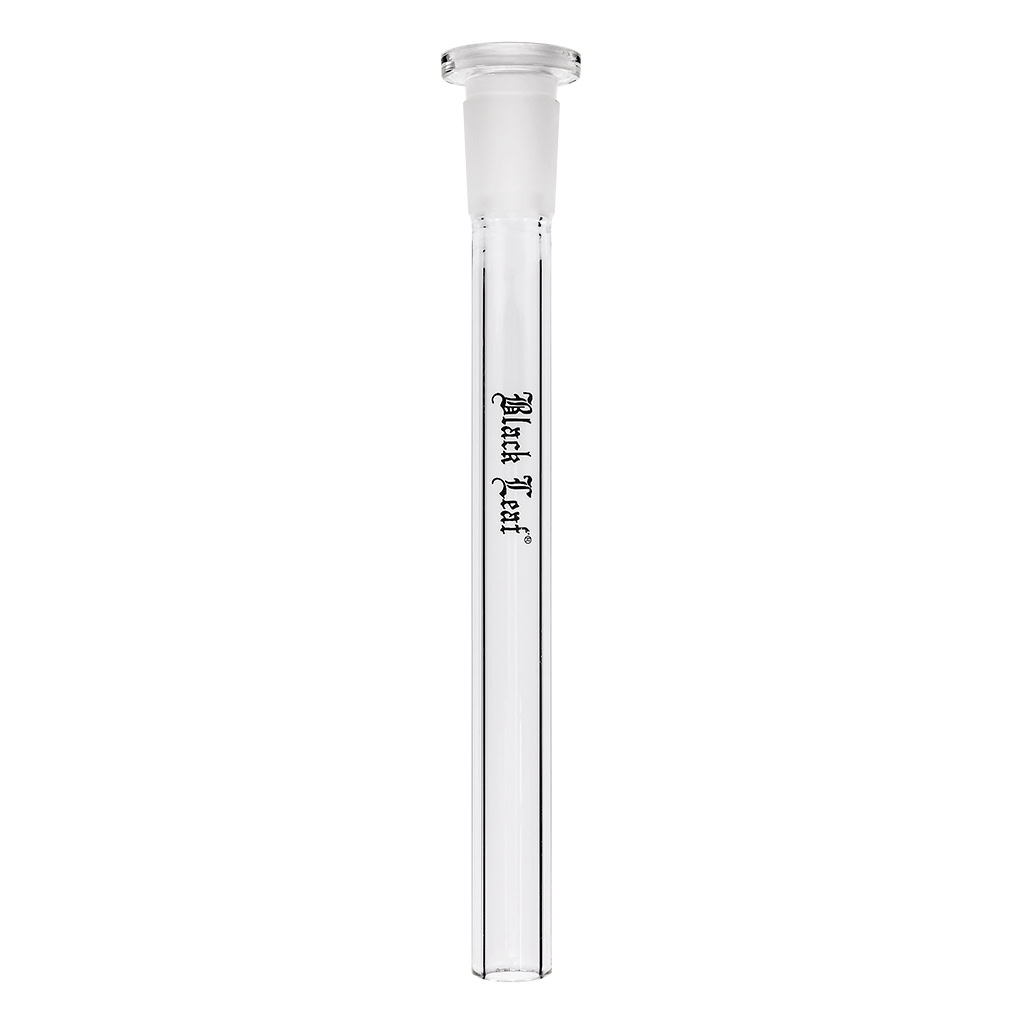 Clear 170mm borosilicate glass SG19 chillum downstem with SG19 bong joint and SG14 bowl connection.