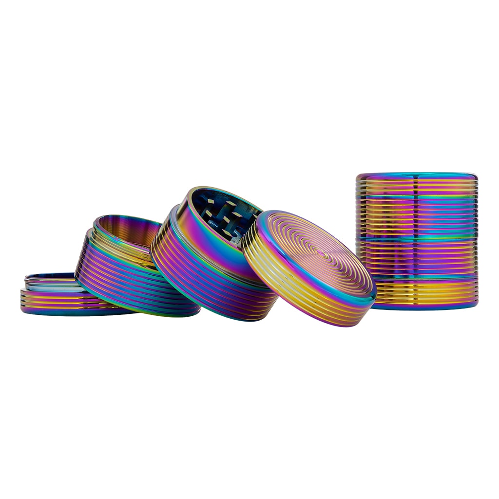 Metal Grinder Ribbed Oil Colours 4-Part 40mm