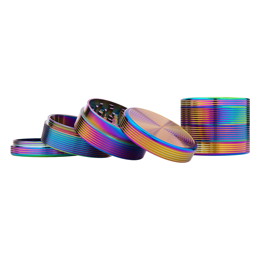 Metal Grinder Ribbed Oil Colours 4-Part 55mm