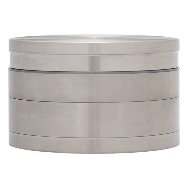 Stainless Steel Steely Dan Grinder 4-Part (Black Leaf)