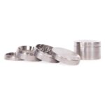 Stainless Steel Grinder 4-Part 59mm metal kief catcher.