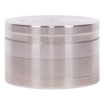 Stainless Steel Grinder 4-Part 59mm (Black Leaf)