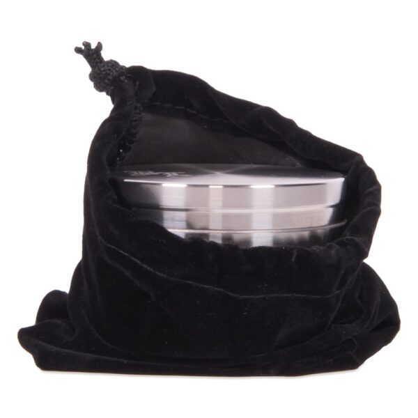 Stainless Steel Grinder 4-Part 59mm (Black Leaf)