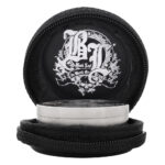 Stainless Steel Steely Dan Grinder 2-Part 39mm (Black Leaf)