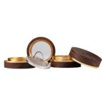 Nut Wood Aluminum 4-Part Ø 63mm Golden (Black Leaf)