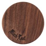 Nut Wood Aluminum 4-Part Ø 63mm Golden (Black Leaf)