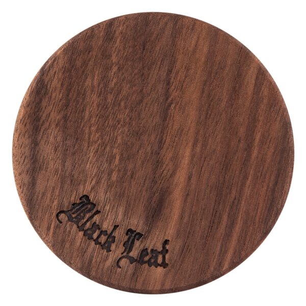 Nut Wood Aluminum 4-Part Ø 63mm Golden (Black Leaf)