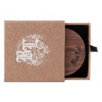 Nut Wood Aluminum 4-Part Ø 63mm Golden (Black Leaf)