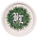 Hemp Plastic Grinder 2-Part 55mm (Black Leaf)