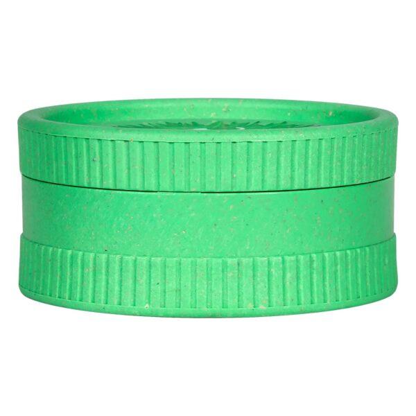 Hemp Plastic Grinder 2-Part 55mm (Black Leaf)