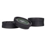 Hemp Plastic Grinder 2-Part 55mm (Black Leaf)