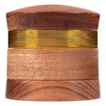 Wood Aluminum Grinder 4-Part 59mm (Black Leaf)