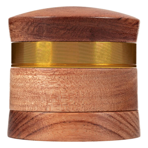 Wood Aluminum Grinder 4-Part 59mm (Black Leaf)