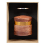 Wood Aluminum Grinder 4-Part 59mm (Black Leaf)