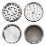Aluminum Grinder Totum 54mm 4-Part (Black Leaf)