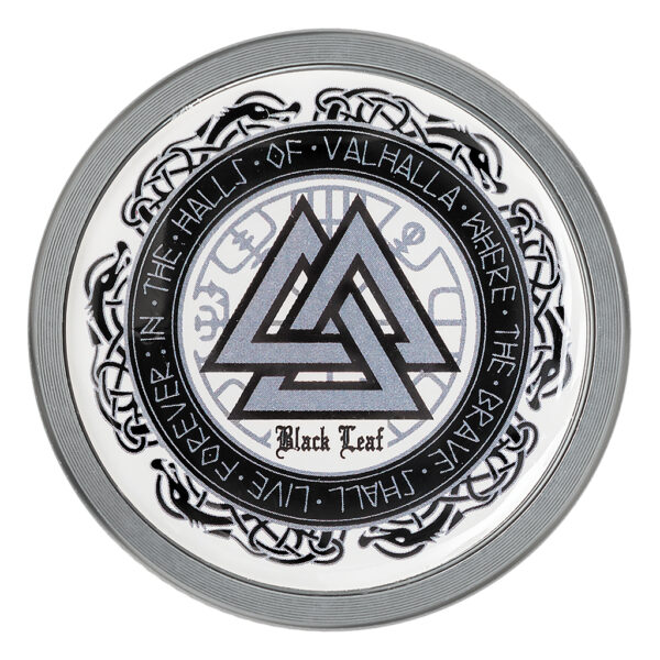 Aluminium Grinder Valhalla 4-Part 50mm (Black Leaf)