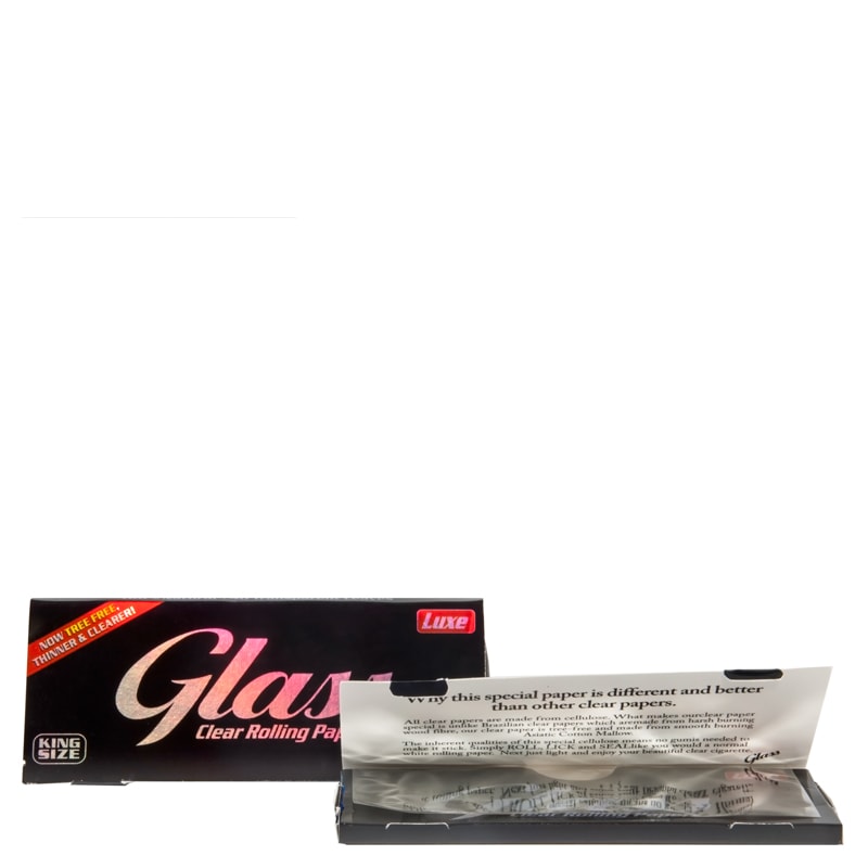 Glass King Size Clear Rolling Papers