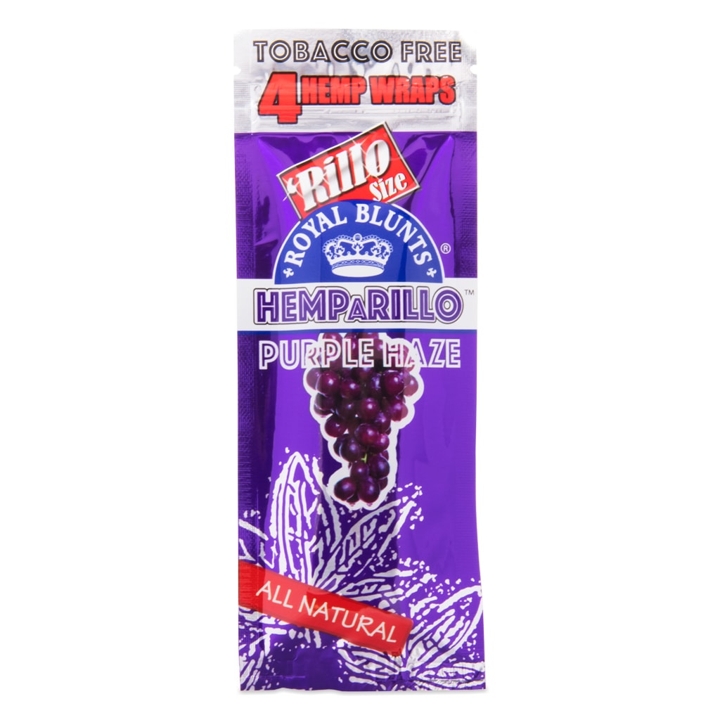 Hemparillo Hemp Blunts Purple Haze hemp blunt wraps.