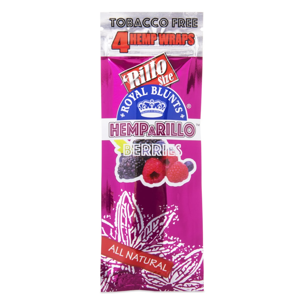 Hemparillo Hemp Blunts Berries slow burn hemp wraps.