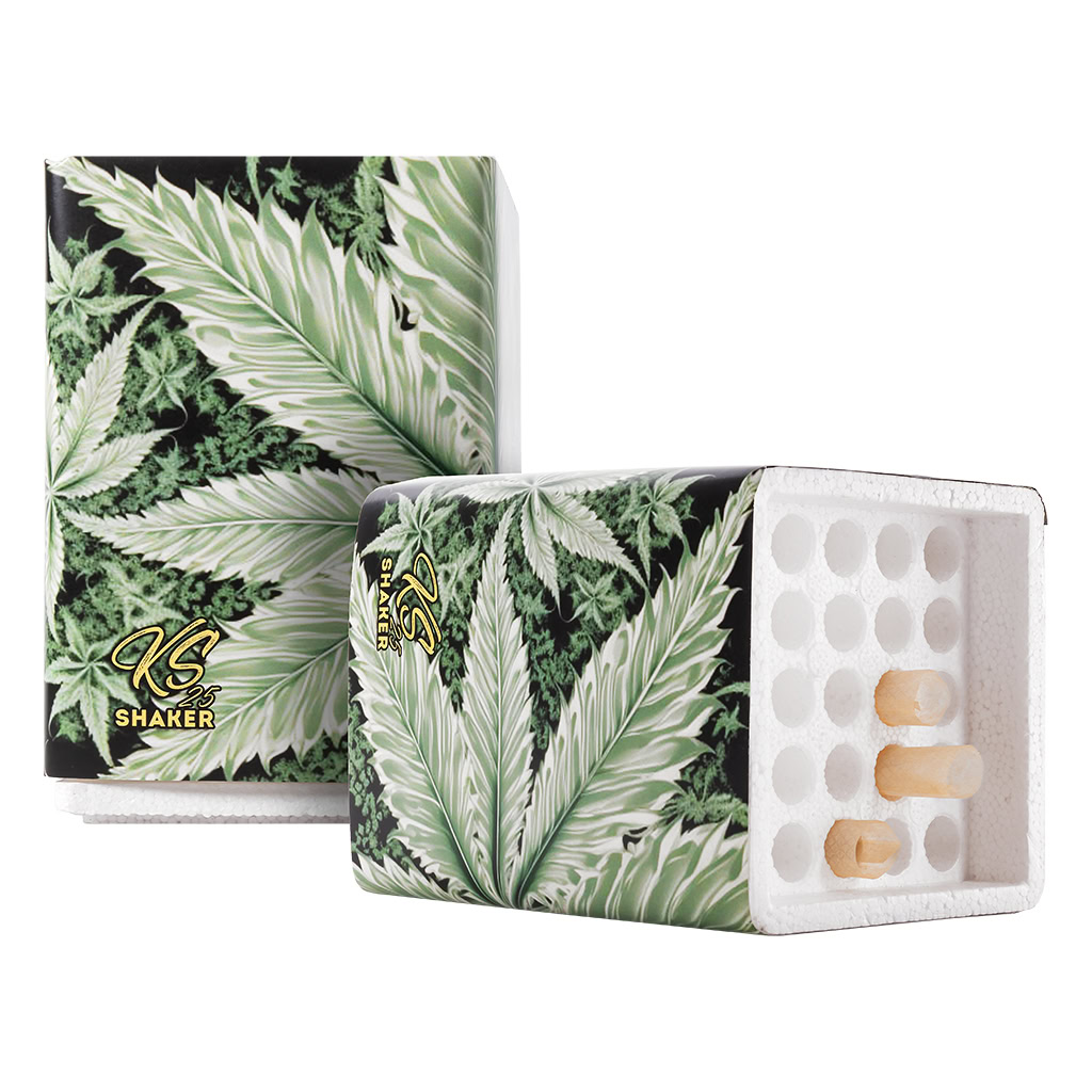 Shaker box to fill 25 KS cones - Green Leaf