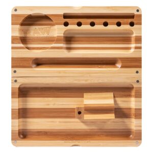 RAW Bamboo Backflip Rolling Tray Magnetic (RAW)