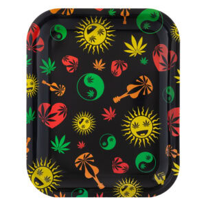 Rolling Tray L Weed Shapes (Clipper)
