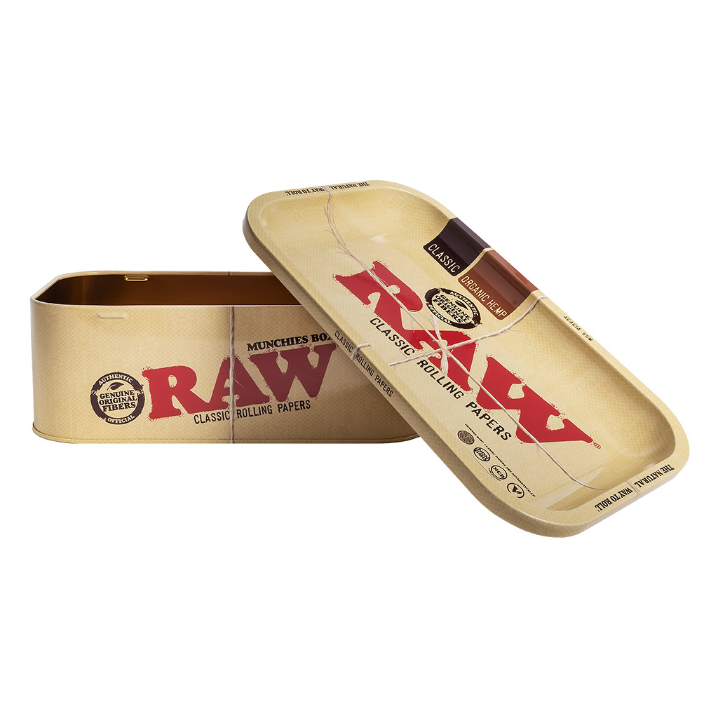 RAW Stash Box With Rolling Tray Lid (RAW)