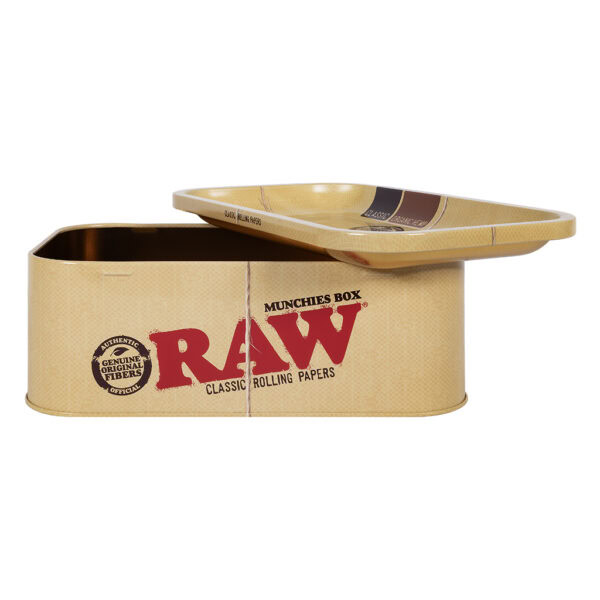 RAW Stash Box With Rolling Tray Lid (RAW)