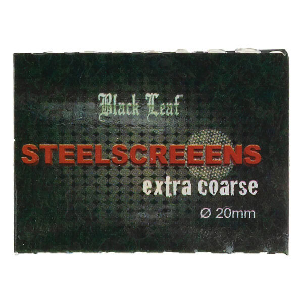 Screens Extra Coarse Stainless Steel 20mm (Black Leaf)