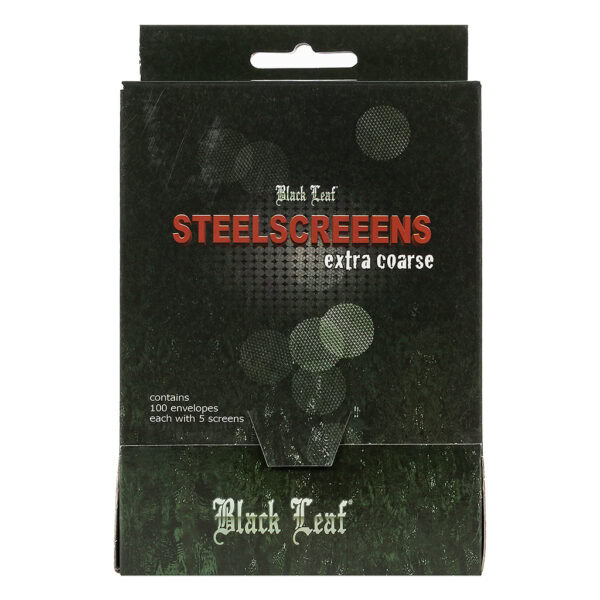 Screens Extra Coarse Stainless Steel 20mm (Black Leaf)