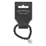 Bracelet Black Obsidian Spider
