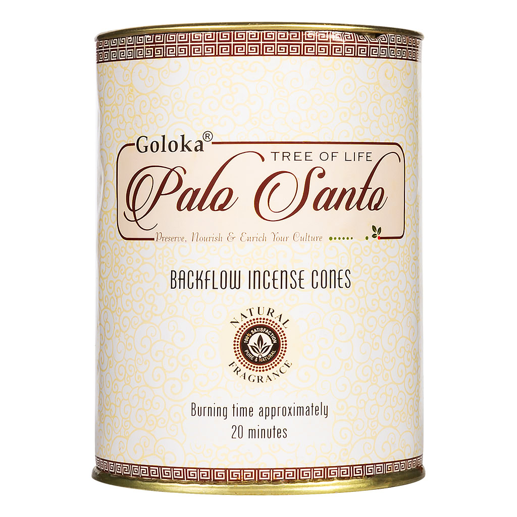 Palo Santo 24 Backflow Cones (Goloka)