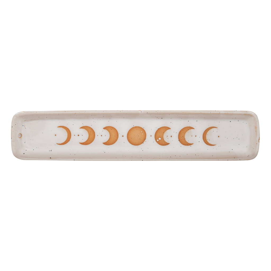 Incense Burner Ceramic Moon Phase