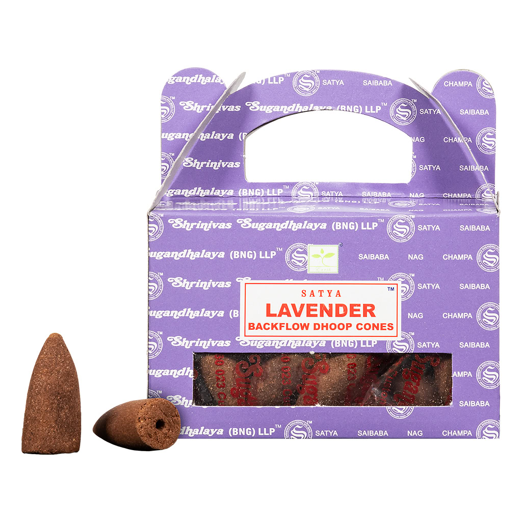 Lavender Backflow Cones (Satya)